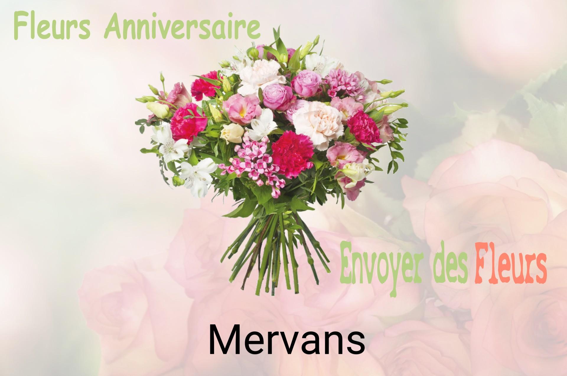 Bouquet de fleurs d’anniversaire livré à Mervans